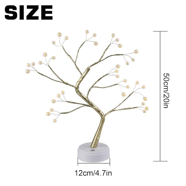 108 LED Fargeskiftende Bonsai Lys med Fjernkontroll for Hjemmedekorasjon
