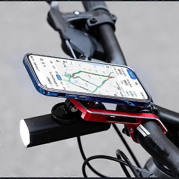 Sykkelcomputerholder Speedometer kilometerteller Styreforlengelse Frontmontert Styre Stang Computerfeste Brakett Grå 25-26s[dt]