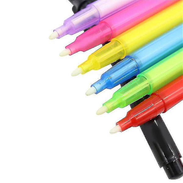 7st osynlig bläckpenna med Uv-ljus magic markör