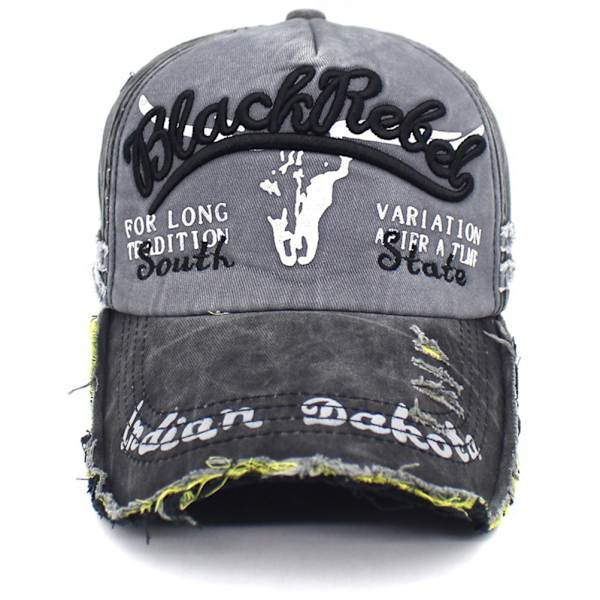 Klassisk Retro Unisex Brodert Bomulls Baseballcaps