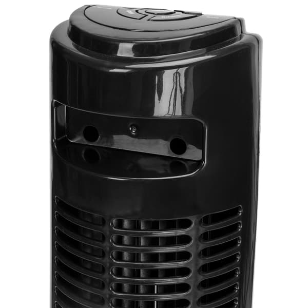 Tårnventilator med fjernbetjening, sort, 45W, 3 tilstande, timer 2840
