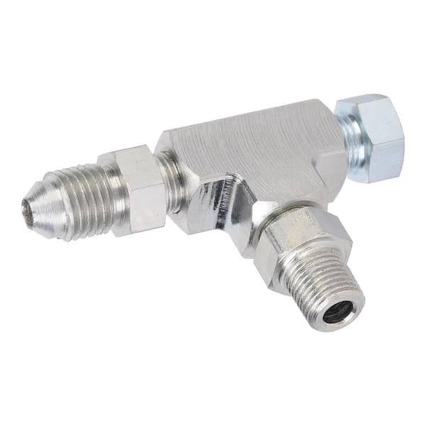 1 8 NPT til 4AN 3-vejs T-adapter fitting stik blok oliefødetrykssensor