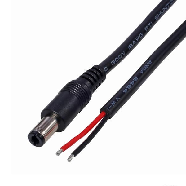 DC6330 hanstik til åben ende kabel 6.3mmx3.0mm stik DC6330 strømkabel til reparation af computerstrømforsyning 1FT