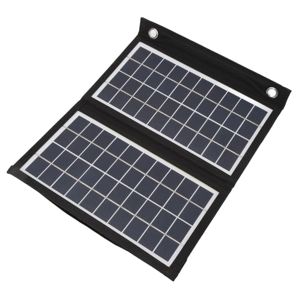10W Sammenleggbart solcellepanel, bærbar lader for camping, telefon og nettbrett