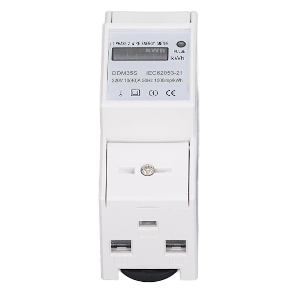 Digital enfasig energimätare för DIN-skena-installation, övervakning av elförbrukning i intervallet 10-40A DC220V.
