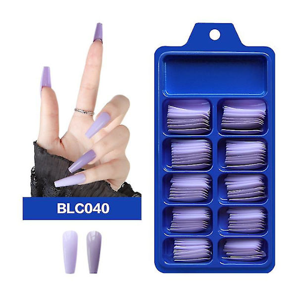 Naglar Konstgjorda lösnaglar Nagelplåster Bär Nail Long Style