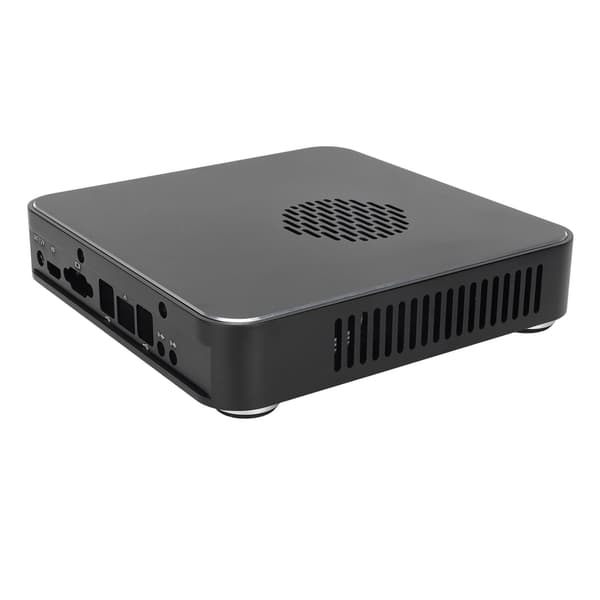 Mini HTPC-chassi Svart Kompakt Stationär Datorfodral Bra Värmeavledning Hemvideodator