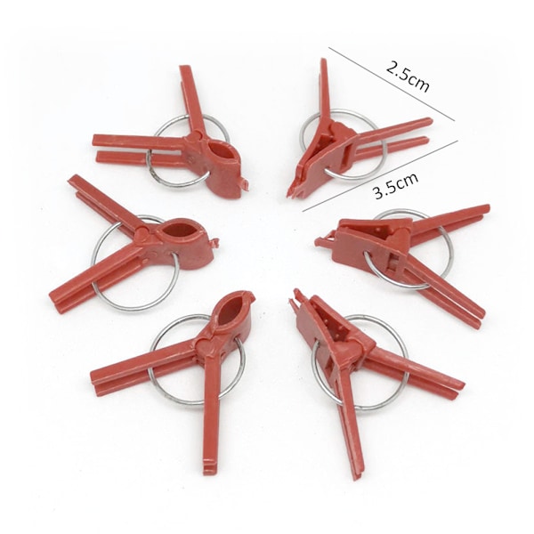 100 Plast Grafting Klips for Planter - Viktige Hage Støtte Klips