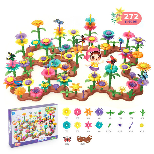 DIY Variety Stitching Garden Variety Garden Creative Building 272pcs