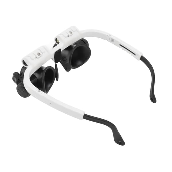 Forstørrelsesglas Hovedmontering 8X 15X 23X Håndfri med 2 LED-lys til reparation af ure