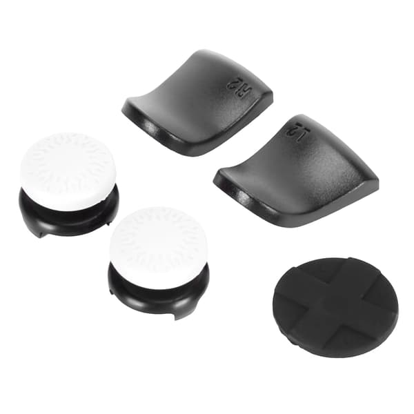 PS5 Kontroller Tommelspak Grep Deksel med L2 R2 Triggerforlenger Hvit