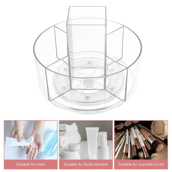 Bordkosmetikstativ Roterbart Kosmetikstativ 360 Graders Roterende Makeup Organizer