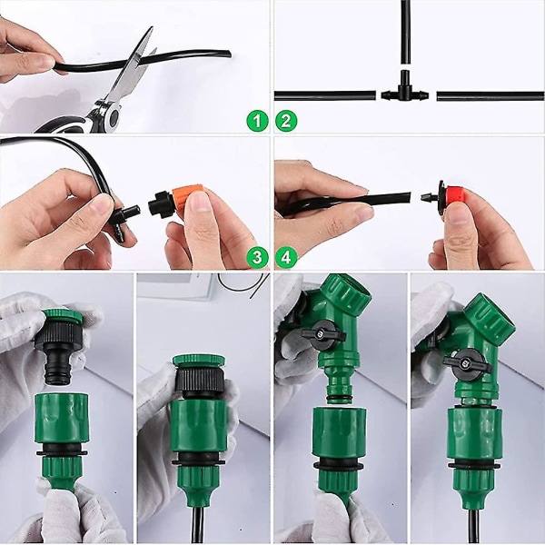 Micro droppbevattningskit Automatisk justerbar bevattning
