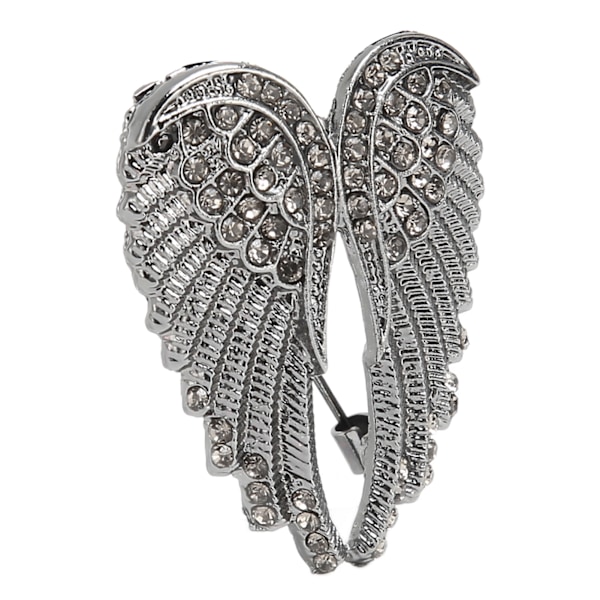 Multilagsbelagt krystal engelvinge broche - Delikat og elegant accent til bluser, jakker, frakker, tørklæder og sjaler