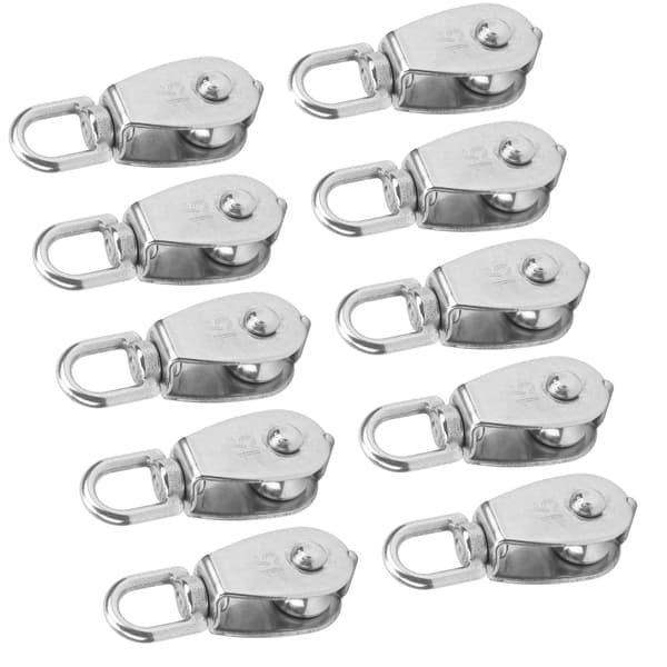 10 stk. M15 Remsskive 304 Rustfrit Stål Wire Rustbeskyttelse Simpel Kranløfte Remsskive