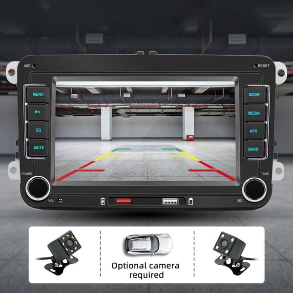 F9070W Bilradio / CarPlay & Android Auto - 7 tommer til Volkswagen 1300