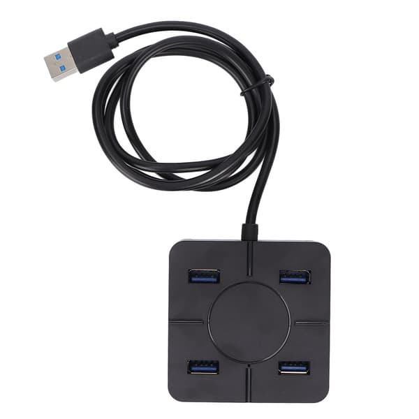 4 Port USB 2.0 Hub 480Mbps Højhastigheds Multipurpose Laptop Tilbehør