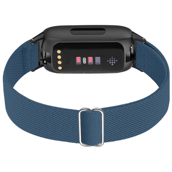 【DT】Fitbit Inspire 3 Rem i Elastisk Nylon Marinblå NavyBlue 7