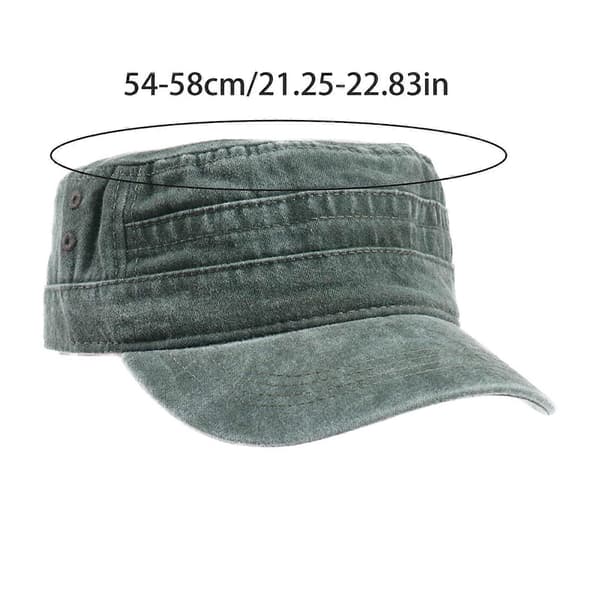 Vasket bomuldsbaseballkasket, slidt farve, justerbart design, åndbar hat til mænd til afslappede lejligheder, khaki Khaki