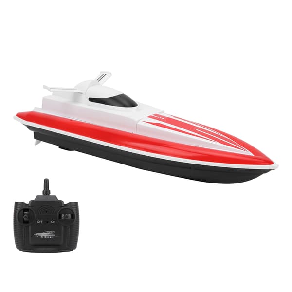 LSRC-B8 RC-båt Hög Hastighet Racing RC-båt med Dubbla Propellrar Lång Batteritid (Röd)