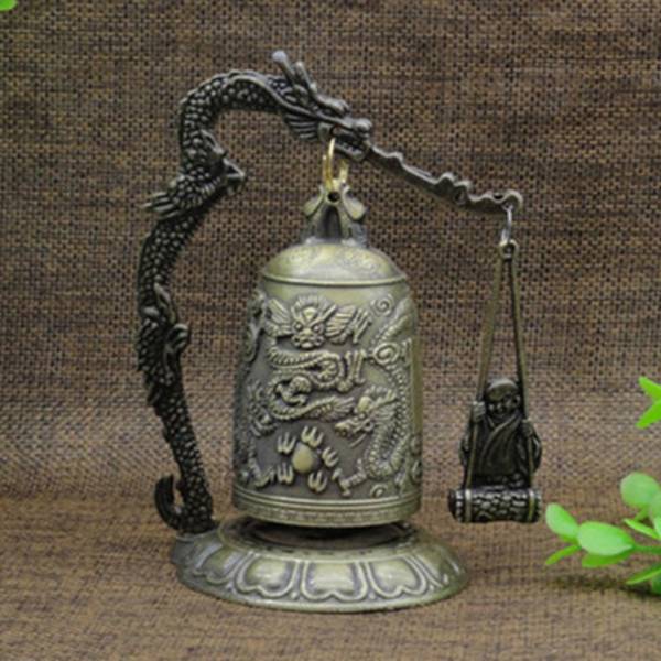 Fengshui Small Dragon Bell buddhistiska prydnader Meditationsdekor Style 2
