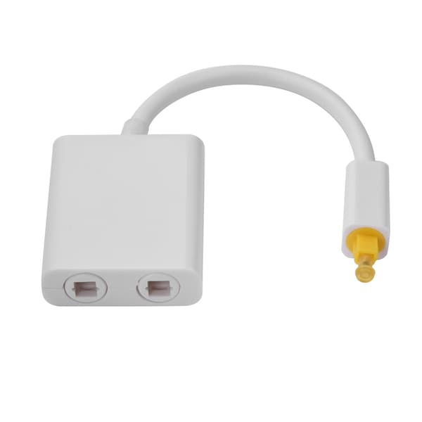 Toslink Digital Optisk Ljudsplitter 1 Ingång 2 Utgång Adapter