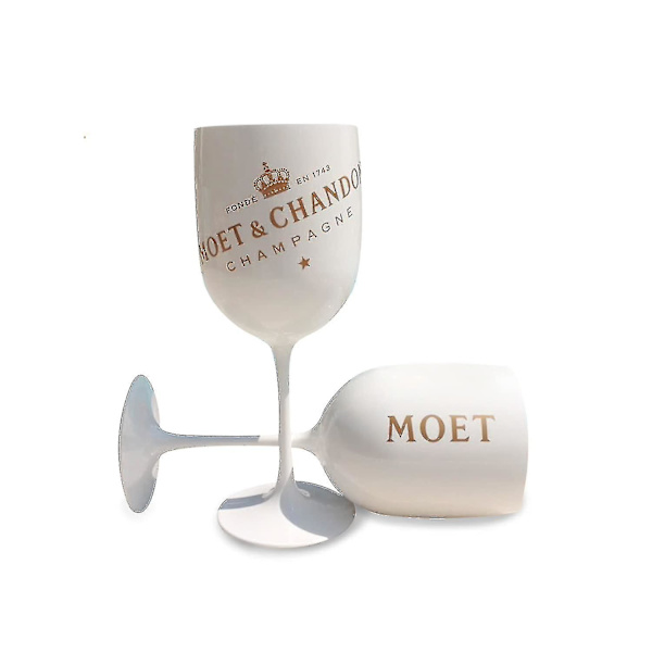 Vitt Champagneglas För Moet Plastic Champagne