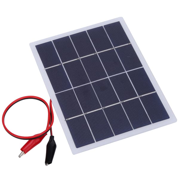 3W 5V Polykristallin Silikon DIY Solpanel Laminatbräda Batteriplatta 170x130mm (3W - Vit)