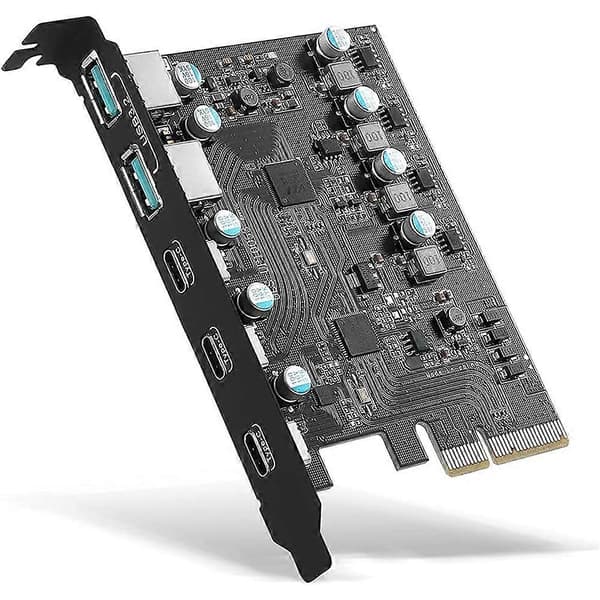 [DT]PCIe–USB 3.2 Gen 2 -sovitinkortti PCI-laajennuskortti PCI-E-lisäkortti Riser PC:lle Windows 10/8/