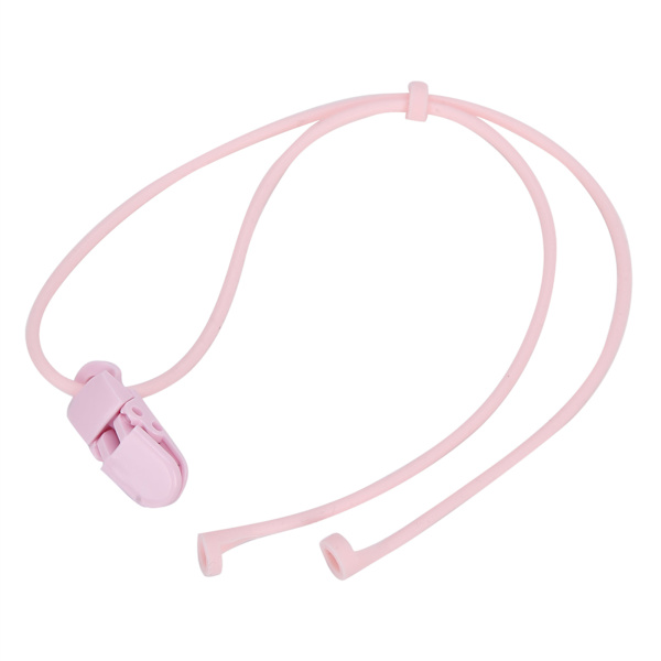 HT Cross-Border Operations Expert: Pink Silicone Elastic Clip Rope Lanyard til børns BTE høreapparater Pink