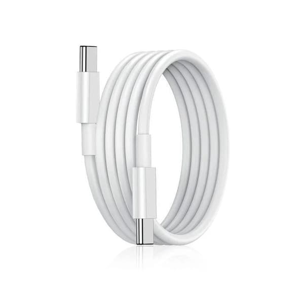 2M Oplader til Samsung - Hurtigoplader - USB-C Oplader - Kabel White white