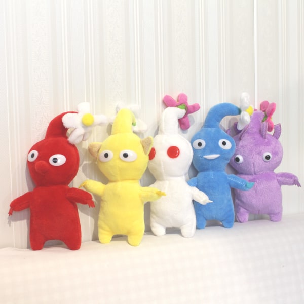 18 cm Pikmin Plush Bud Leaf Mjuk fylld docka red flower 18CM