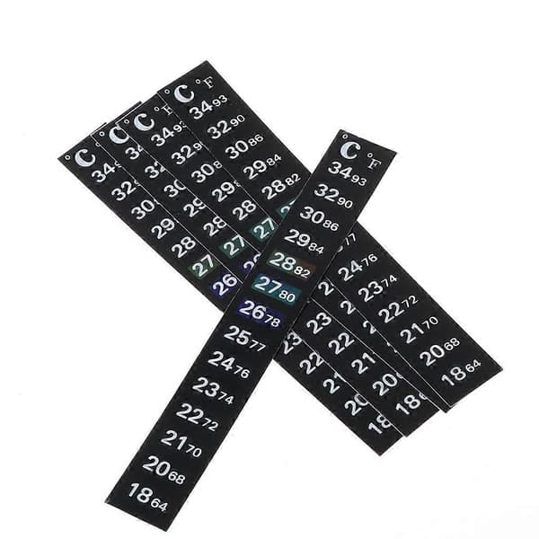 5 stk. vertikal digital temperaturvisning termometer stripe klistremerke husholdning