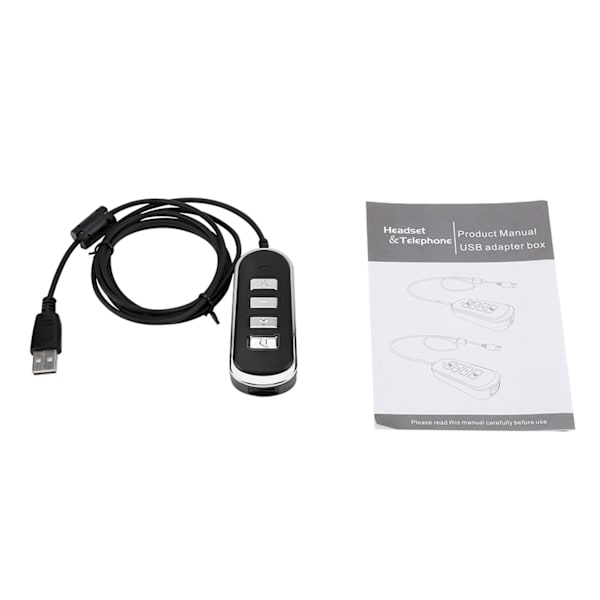 USB-lydheadsetadapter med kontrollboks RJ9 til USB-konverterkabel