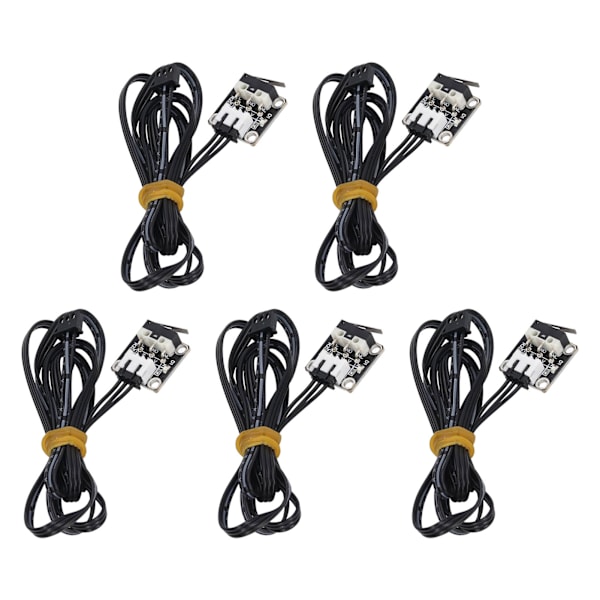 5 stycken ändstoppgränsbrytare med 3 stift, flamskyddad 3D-skrivargränsbrytarmodul för Ender 3