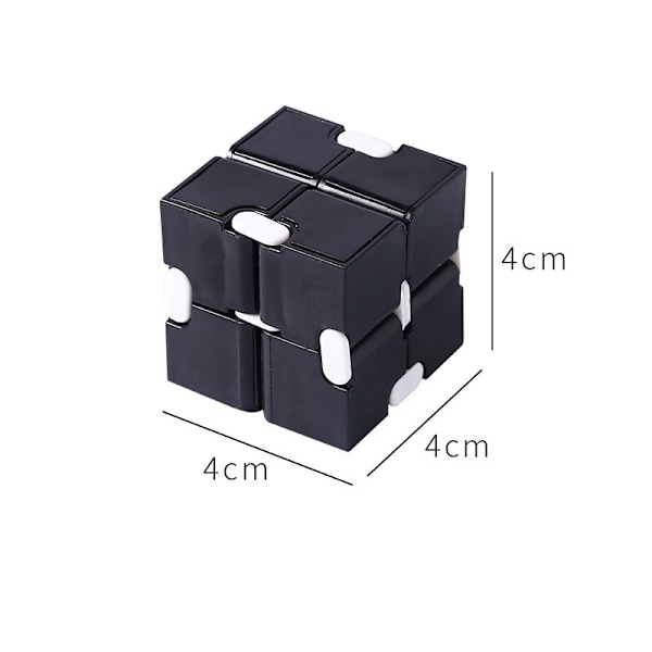 Infinite Rubik's Cube Stress Relief Artefakt Finger Puzzle black