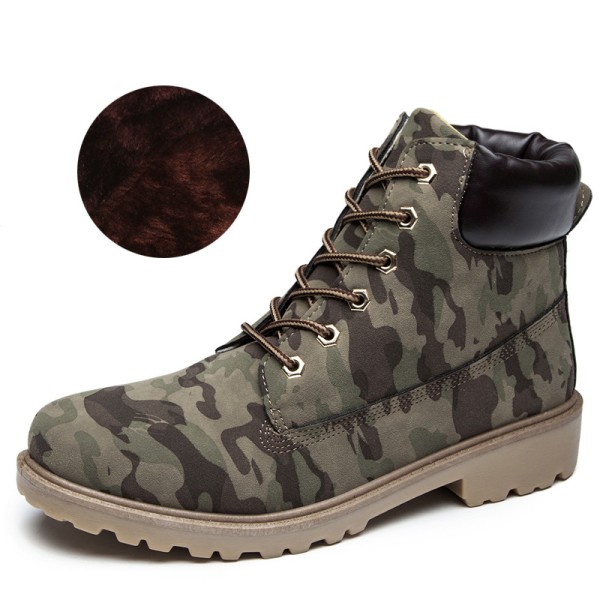KvinnaEarlWinteShoeFlaHeeBootKeeWarBoots camouflage 41