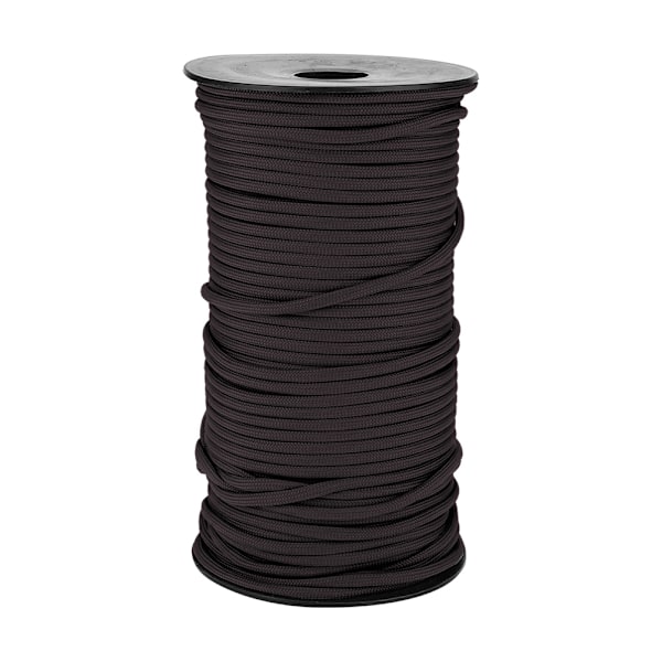 100m 9-trådig 4mm Kraftig Brun Paracord Snodd för Camping och Utomhusbruk