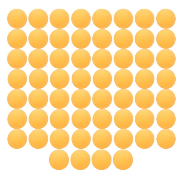 60-pack Medium Träningspingisbollar Utomhussporttillbehör Konserverad Gul