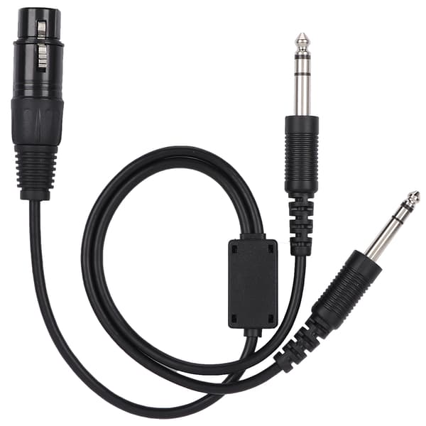 Til Airbus XLR til GA dobbeltstik 5-benet headset adapterkabel luftfartshovedtelefonkabel 0.1