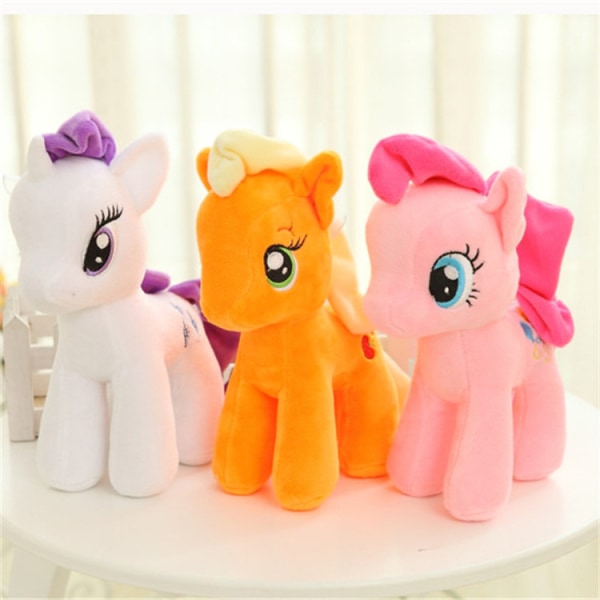 Klassisk ponny poly plyschleksak yellow pony 40cm