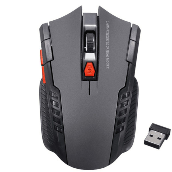 Trådlös mus USB Optisk mekanisk mus grey