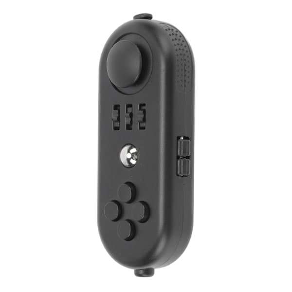 Sensorisk Fidget-legetøj Reducer stress, slap af og forbedre humøret med bærbart angstlindrende EDC-legetøj - Fidget Controller Pad 3 i helt sort Black