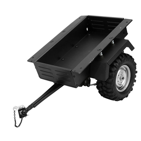 Trailervogn til RC-bil i aluminium, høj simulation, legetøj til børn, sort