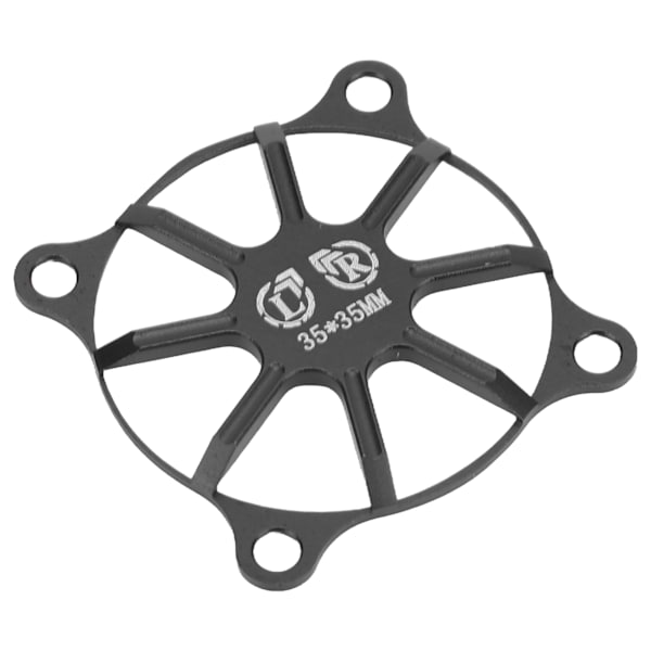 Køleventilatorafdækning i aluminiumslegering til motor, varmeafledning, RC-bil, sort