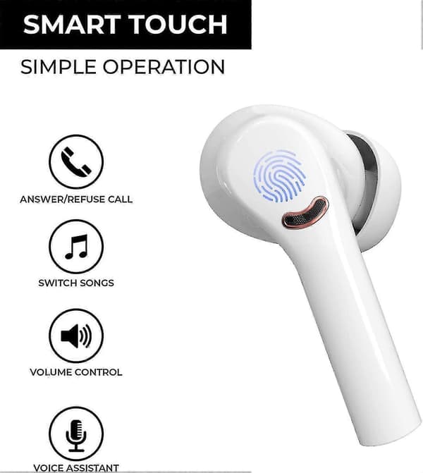 Bluetooth-headset hög kvalitet lång batteritid stort batteri in-ear high-end brusreducerande hörlurar för män och kvinnor black