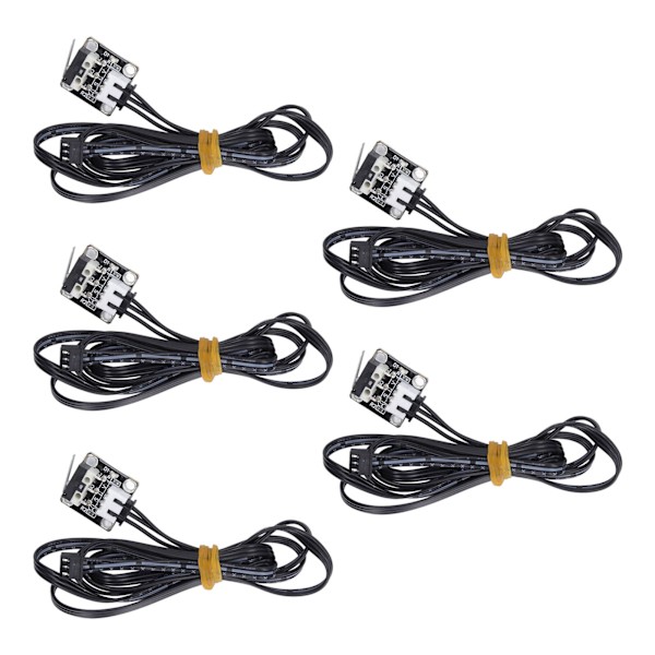 5 stycken ändstoppgränsbrytare med 3 stift, flamskyddad 3D-skrivargränsbrytarmodul för Ender 3