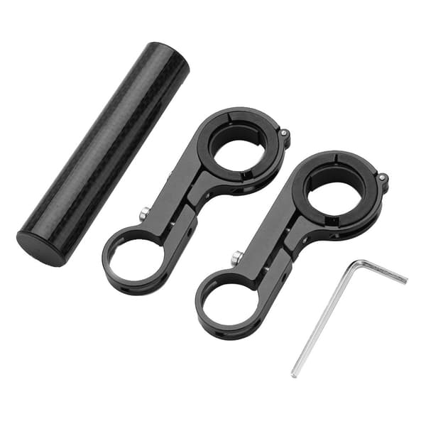 10 cm Holdbar Forlengelse Dobbel Styremontering For Sykkel Lys