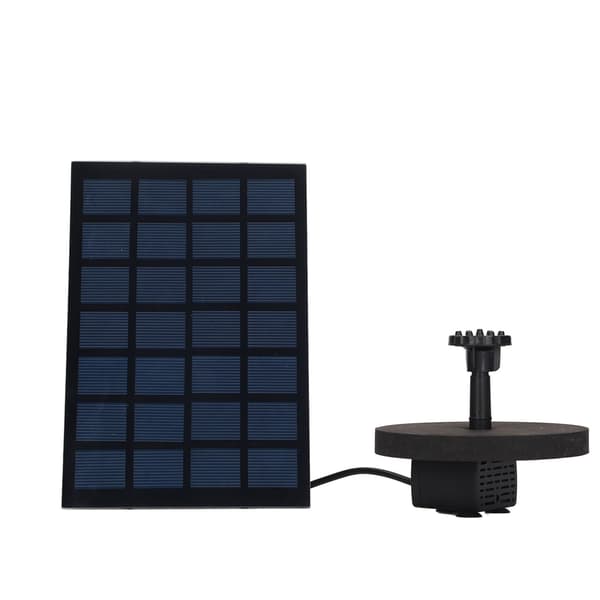 Solar fontenepumpe Direkte drift 6 dyser Lavt strømforbruk Solcelle Flytende fontene for hage 7V
