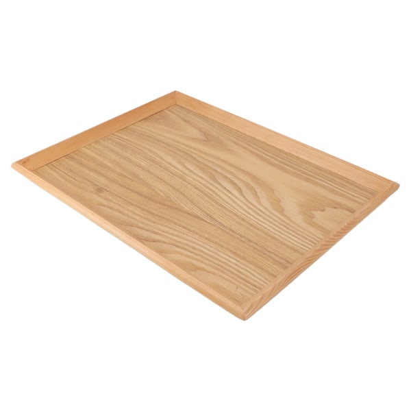 Multifunktionell Rektangulär Träserveringsbricka för Frukt, Mat, Pizza - Perfekt för Sammankomster & Utomhusbruk (36,5 x 27 cm)